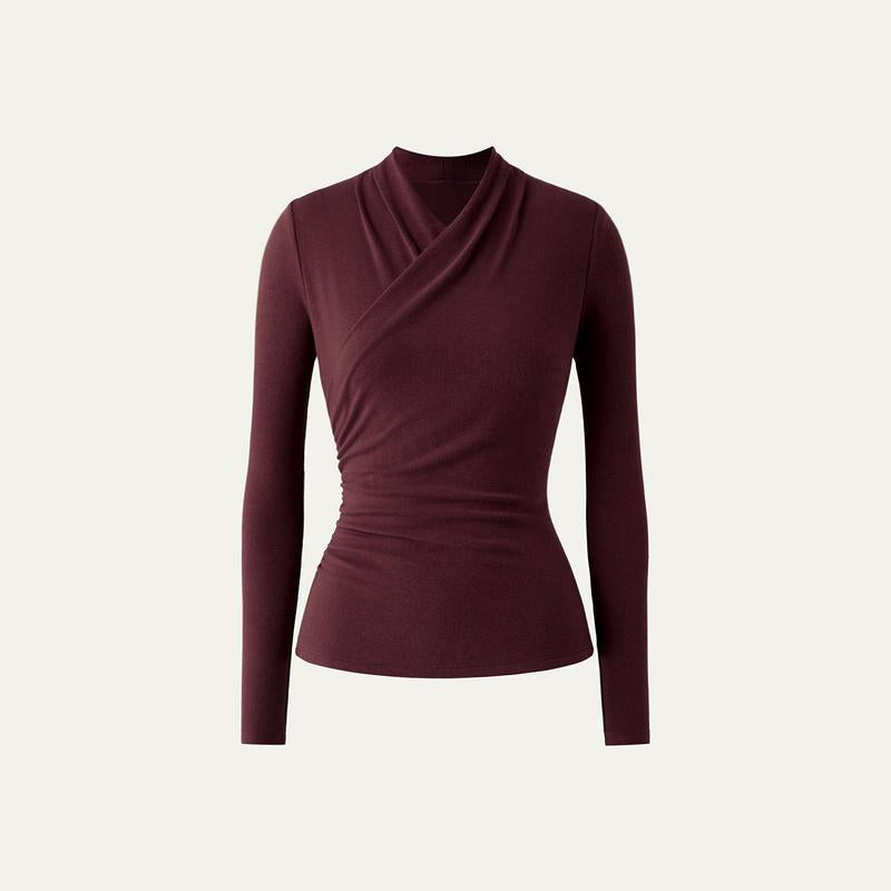 NICA™ - Simple Surplice Long Sleeve Top Medium Length