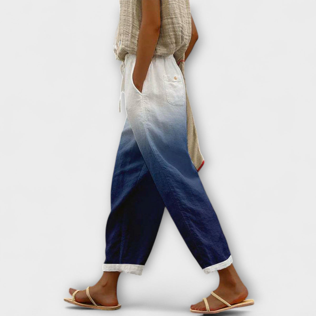 Airish – Distinctive Printed Casual Button Pants