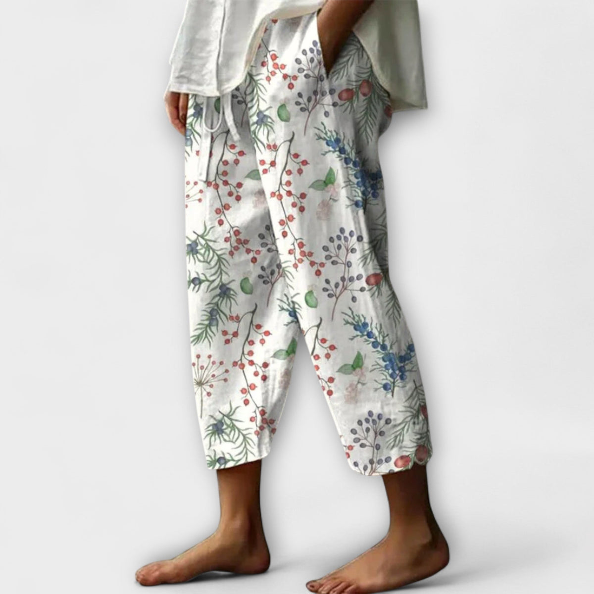 Airish – Distinctive Printed Casual Button Pants