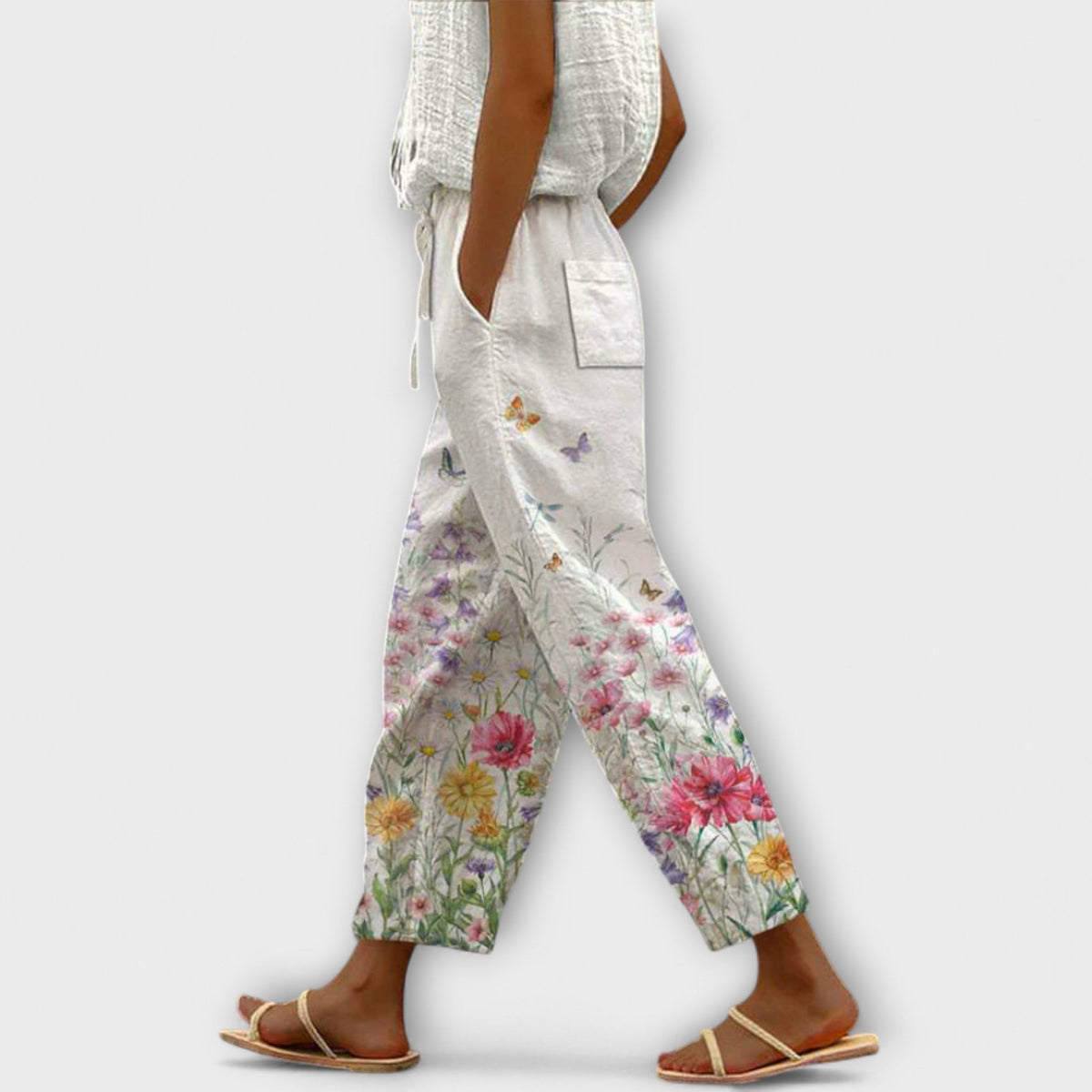Airish – Distinctive Printed Casual Button Pants